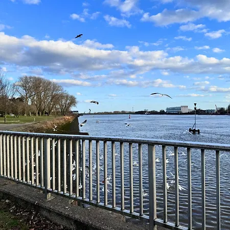 아파트 Weserblick Hafen-apartment-bremen 브레멘