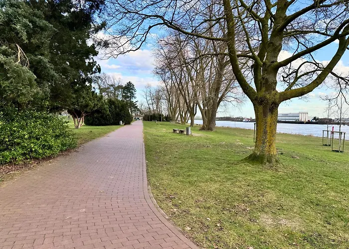 Weserblick Hafen-apartment-bremen Апартаменты